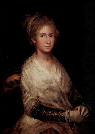 Francisco de Goya Portrait of Josefa Bayeu y Subias wife of painter Goya china oil painting image